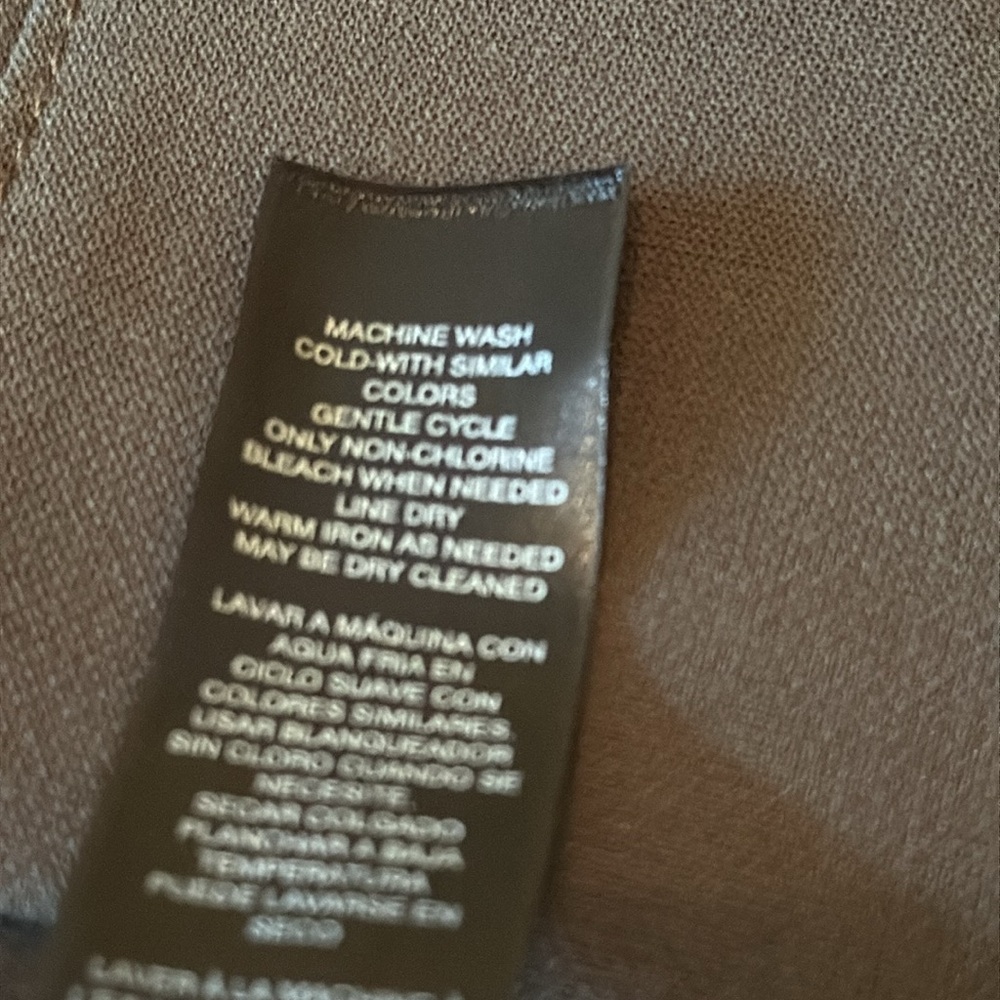 White House Black Market Olive Military Jacket with Metallic Gold Detailing - Picture 5 of 11